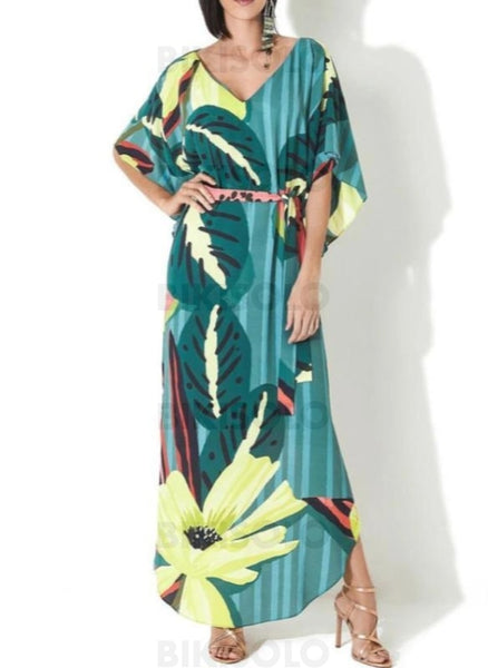 Fleuris Imprimé Tropical Col V Bohème Tenues De Plage Maillots De Bain