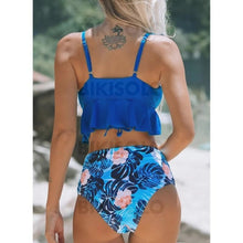 Charger l&#39;image dans la galerie, Fleuris Sans Bretelle Jolis Attrayant Bikinis Maillots De Bain