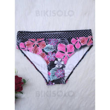 Charger l'image dans la galerie, Fleuris Taille Basse Dos Nu Col Rond Sexy Décontractée Bikinis Maillots De Bain