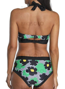 Floral Col Rond Attrayant Bikini Maillots De Bain Bikinis