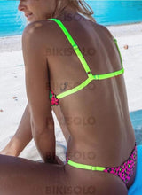 Charger l'image dans la galerie, Floral Inmprimé Triangle Sangle Sexy Colorful Bikini Maillots De Bain Bikinis