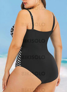 Imprimé À Bretelles Grande Taille Accrocheur Une Pièce Maillots De Bain