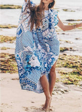Charger l&#39;image dans la galerie, Imprimé Col Rond Bohème Tenues De Plage Maillots De Bain