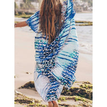 Charger l&#39;image dans la galerie, Imprimé Col V Bohème Tenues De Plage Maillots De Bain