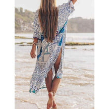 Charger l&#39;image dans la galerie, Imprimé Col V Bohème Tenues De Plage Maillots De Bain
