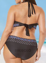 Charger l&#39;image dans la galerie, Imprimé Dos Nu Grande Taille Bikinis Maillots De Bain