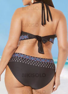 Imprimé Dos Nu Grande Taille Bikinis Maillots De Bain