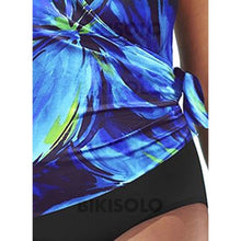 Charger l&#39;image dans la galerie, Imprimé Noué À Bretelles Jolis Classique Grande Taille Une Pièce Maillots De Bain
