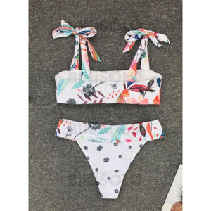 Imprimé Noué À Bretelles Sexy La Mode Bikinis Maillots De Bain