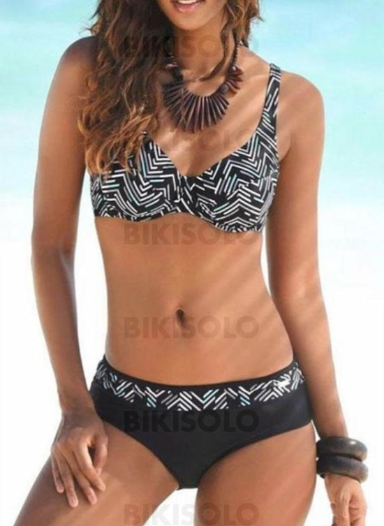 Imprimé Sans Bretelle À La Mode Bohème Bikinis Maillots De Bain