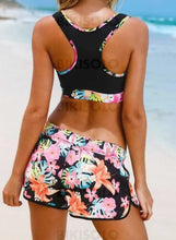 Charger l&#39;image dans la galerie, Imprimé Tropical À Bretelles Sexy Bikinis Maillots De Bain