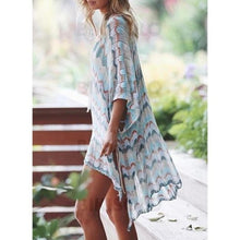 Charger l&#39;image dans la galerie, Imprimé Tropical Col V Sexy Bohème Tenues De Plage Maillots De Bain