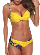 Charger l&#39;image dans la galerie, Imprimé Tropical Sangle Jolis Bikinis Maillots De Bain