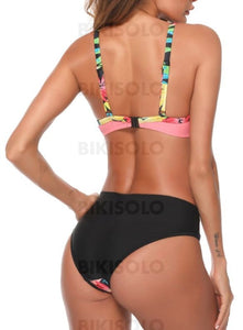 Imprimé Tropical Sangle Jolis Bikinis Maillots De Bain