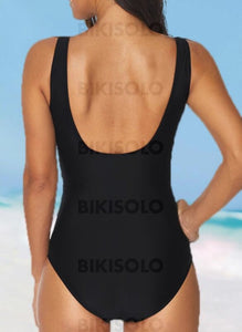 Léopard Traverser À Bretelles Col U Sexy Grande Taille Une Pièce Maillots De Bain