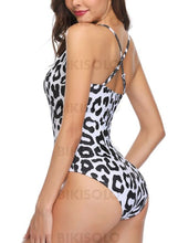 Charger l&#39;image dans la galerie, Leopard U Neck Sexy Une Pièce Maillots De Bain Piece