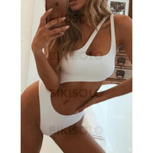 Charger l&#39;image dans la galerie, Monokini Coupe Haute Une Épaule Sexy Accrocheur Pièce Maillots De Bain