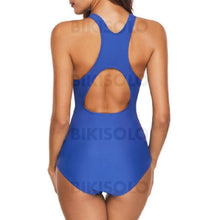 Charger l'image dans la galerie, Rayures À Bretelles Col U Jolis Colorful Une Pièce Maillots De Bain