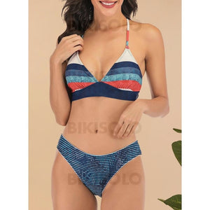 Rayures Dos Nu Col V Sexy Bikinis Maillots De Bain