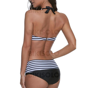 Rayures Dos Nu Sexy Bikinis Maillots De Bain