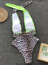 Charger l'image dans la galerie, Splice Couleur Dos Nu Sexy Une Pièce Maillots De Bain Piece