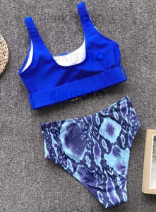 Splice Couleur U Neck Sexy Bikinis Maillots De Bain