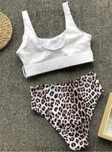 Charger l&#39;image dans la galerie, Splice Couleur U Neck Sexy Bikinis Maillots De Bain