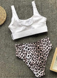Splice Couleur U Neck Sexy Bikinis Maillots De Bain
