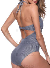 Charger l'image dans la galerie, Stripe Dos Nu Sexy Une Pièce Maillots De Bain Piece