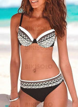 Charger l&#39;image dans la galerie, Taille Basse À Bretelles Sexy Bikinis Maillots De Bain Blanc / S