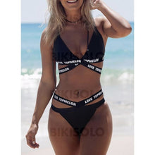 Charger l'image dans la galerie, Taille Basse Deux Pièces À Bretelles Sports Bikinis Maillots De Bain