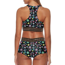 Charger l&#39;image dans la galerie, Taille Basse Imprimé À Bretelles Col U Sexy Bikinis Maillots De Bain