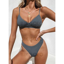 Charger l&#39;image dans la galerie, Taille Basse Jambe Haute À Bretelles Sexy Bikinis Maillots De Bain