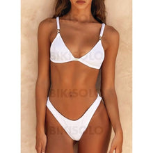 Charger l&#39;image dans la galerie, Taille Basse Jambe Haute À Bretelles Sexy Bikinis Maillots De Bain