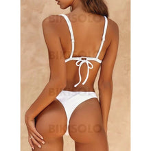 Charger l&#39;image dans la galerie, Taille Basse Jambe Haute À Bretelles Sexy Bikinis Maillots De Bain