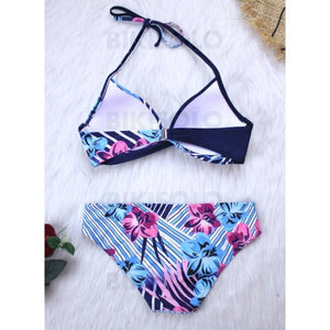 Taille Basse Patchwork Dos Nu Sexy Bikinis Maillots De Bain