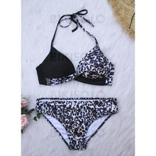 Charger l&#39;image dans la galerie, Taille Basse Patchwork Dos Nu Sexy Bikinis Maillots De Bain