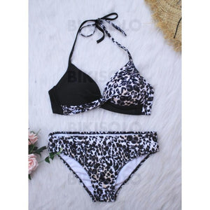Taille Basse Patchwork Dos Nu Sexy Bikinis Maillots De Bain