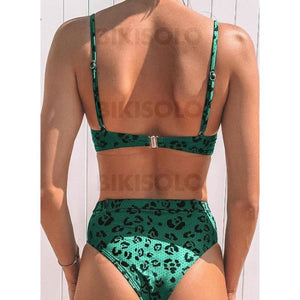 Taille Haute À Bretelles Sexy Bikinis Maillots De Bain