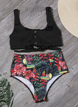 Charger l&#39;image dans la galerie, Taille Haute Faire Monter À Bretelles Col U Frais Bikinis Maillots De Bain