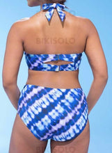 Charger l&#39;image dans la galerie, Taille Haute Imprimé Dos Nu Col V Jolis Bohème Frais Grande Taille Bikinis Maillots De Bain
