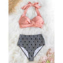 Charger l&#39;image dans la galerie, Taille Haute Traverser Dos Nu Sexy Bikinis Maillots De Bain