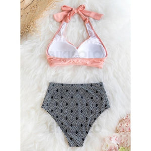 Taille Haute Traverser Dos Nu Sexy Bikinis Maillots De Bain