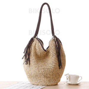Vintage/simple Sacs Fourre-Tout/sacs De Plage Beige À Bandoulière