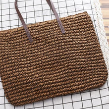 Charger l&#39;image dans la galerie, Vintage/simple Sacs Fourre-Tout/sacs De Plage Café À Bandoulière