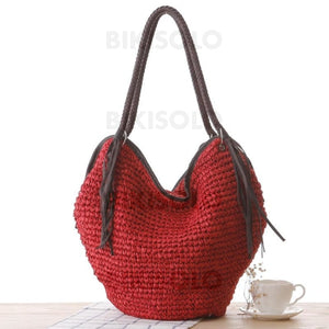 Vintage/simple Sacs Fourre-Tout/sacs De Plage Rouge À Bandoulière