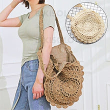 Charger l&#39;image dans la galerie, Vintage/simple Sacs Fourre-Tout/sacs De Plage/sacs Hobo Beige À Bandoulière Plage